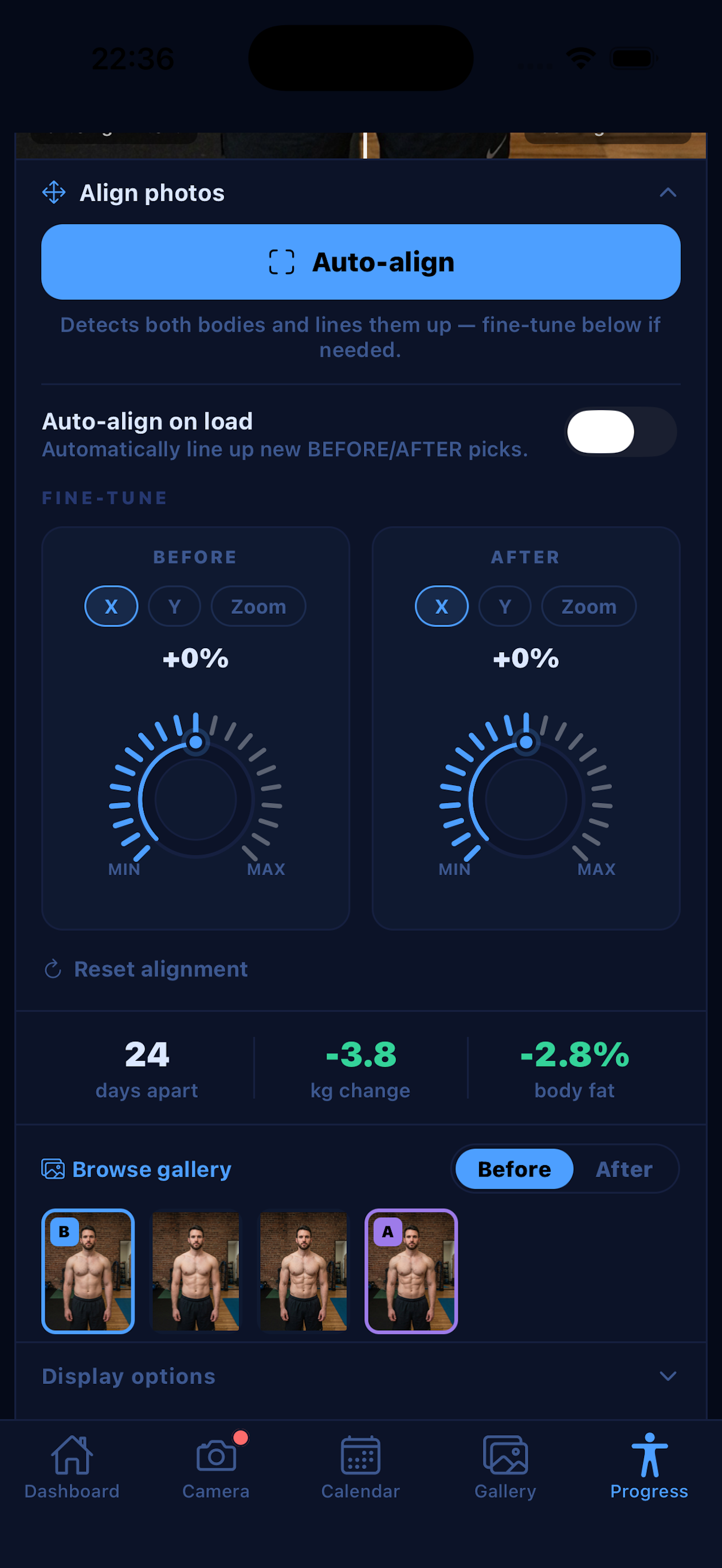Auto-align feature